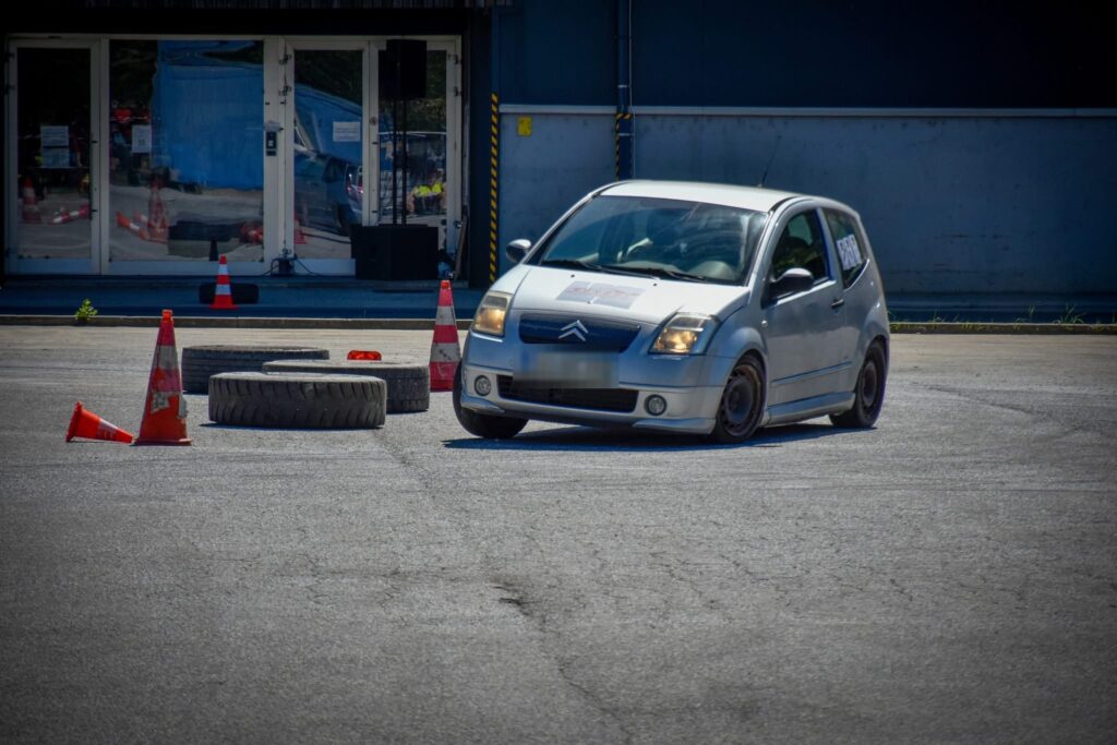 Citroën C2 VTR at an autoslalom